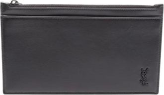 Saint Laurent unisex, Pre-owned, Zwart, Maat: ONE Size Leer