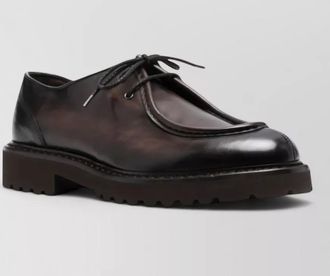 Doucal's calf leather derby shoes