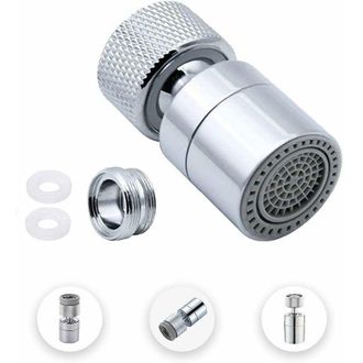 OEM Aireador Y Regulador De Flujo Para Grifo, Filtro Espumador Para Grifo De Cocina, Lat&oacute;n, Ajustable Con 2 Modos Y Adaptador De Boquilla, Apto Para Grifo