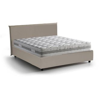Talamo Italia Talamo Italia - Letto alla francese Argain, Letto contenitore in ecopelle, Apertura frontale, con materasso Cm 140x190 incluso, 100% Made in Italy