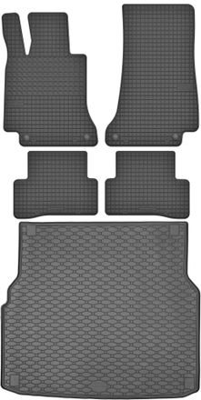 OEM Juego De Alfombrillas De Goma Para Coche Y Maletero Para Mercedes Clase C W205 Estate (2014-2021)