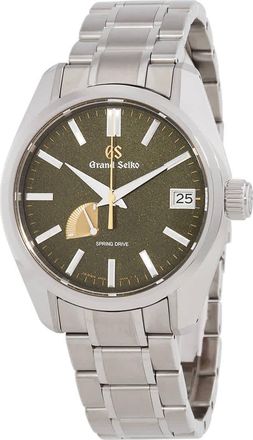Grand Seiko Heritage Spring Drive Katana Green Dial Mens Watch SBGA491