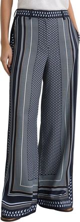 Reiss Anna Scarf Print Wide Leg Trouser