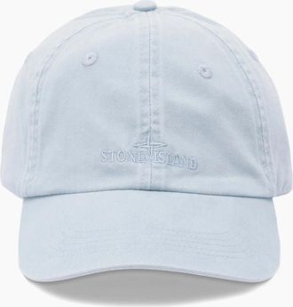 Stone Island Mens S0106 Canvas Cap Blue - Size: OS