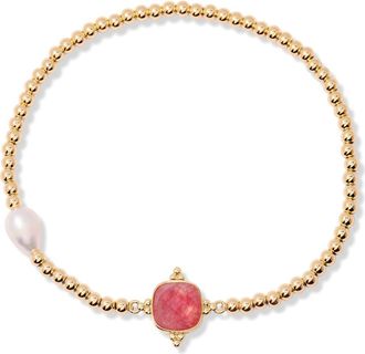 Brook & York Dakota Birthstone Bracelet in Gold July at Nordstrom
