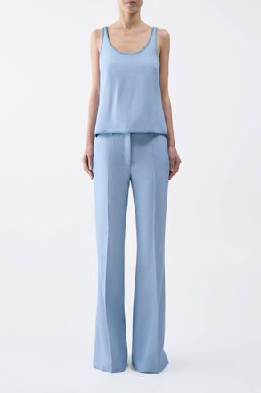 Gabriela Hearst Muriel Tank Top In Stone Blue