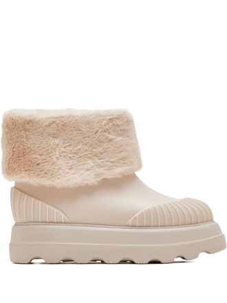 Melissa fur ridged-sole boots - women - PVC/Polyester/Polyethylene vinyl acetate (PEVA)/Polyester - 35.5 - Neutrals