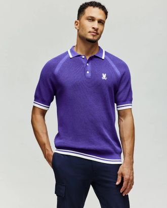 Psycho Bunny Mens Lazare Knit Polo 422 LIBERTY / XXXL