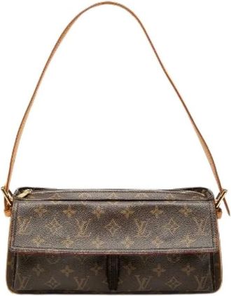 Louis Vuitton Borsa a spalla Pre-owned in tela - - Pre-owned - Donna - Marrone - ONE SIZE