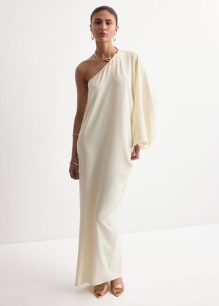 Mango Abito maniche a palloncino grezzo - Donna - XS - MANGO