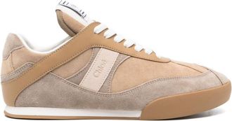 Chloé Khaki Lace Up Sneakers