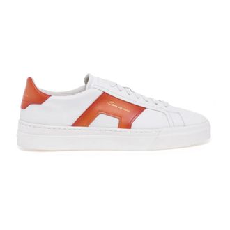 Santoni Heren, Schoenen, Wit, Maat: 44 1/2 EU Leer