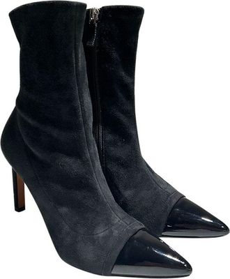 Givenchy Black Suede Ankle Boots Size 35