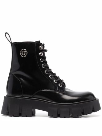 Philipp Plein Iconic Plein ankle boots - Black