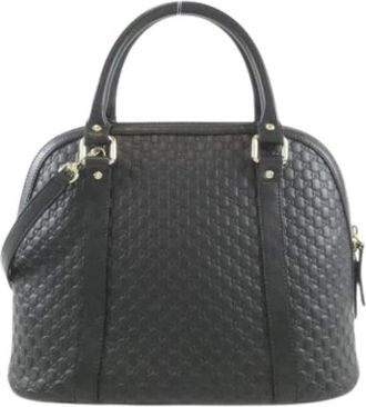 Gucci Borsa in Pelle Micro GG Pre-owned - - Pre-owned - Donna - Nero - ONE SIZE