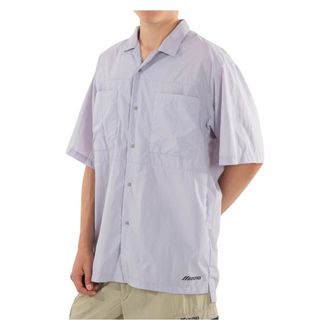 Mizuno Light Field SS Shirt - Heren - Korte mouwen Overhemden - Paars - M - Polyester - Overhemden