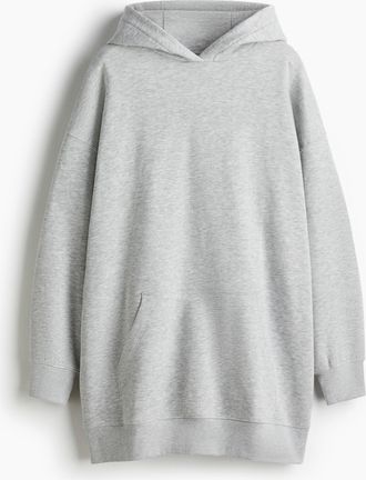 H&M Oversized Kleid mit Kapuze - Grau