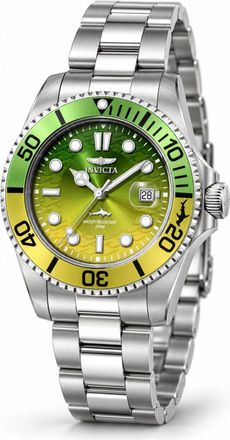 Invicta Pro Diver 50896 Herenhorloge - Quartz Uurwerk - Roestvrij Staal met Gele Wijzerplaat - 42 mm