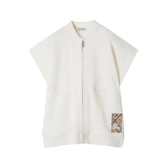 Burberry Zip-throughs, female, Beige, Size: L Check Print Cape