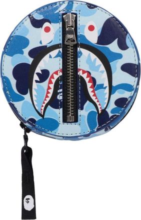 A Bathing Ape ABC Camo Shark Coin Case Blue 1L80-190-012-BLU