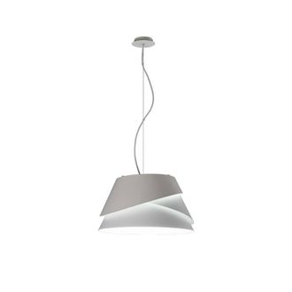 Netlighting Alboran Dome Ceiling Pendant Large 3x40W (No Inc) Alumimium Iron in White