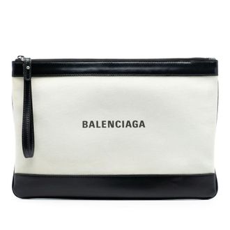 Balenciaga Pre-owned Balenciaga Canvas Navy Clip M 638744A.9260A.TA.528147