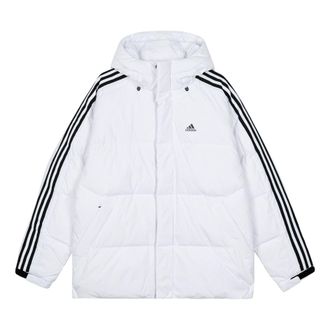 adidas 3-Stripes Puff Down Jackets White Black IT8731