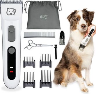 Beurer Love Your Pet Recortadora Fluffy Para Perros Y Gatos, Silencio, Recortadora Para Perros De Pelaje Denso E Intrincado, Cortapelos Para Animales Con Bat