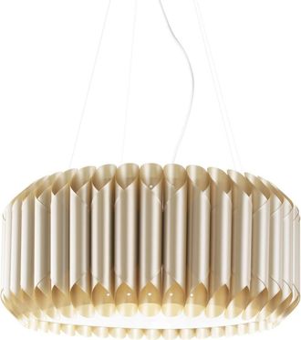 Linea Zero Suspensi&oacute;n 5 Luces Oro Nuevo En Metal Cromado Cm. 60x31h
