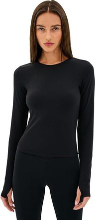 SPLITS59 Airweight Lite Long Sleeve Waist Length Womens Clothing Black : MD, Nylon/Spandex