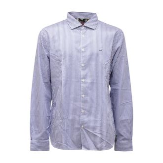 Sun 68 S32107 07 Shirt - Heren - Casual Overhemden - Blauw - XL - Overhemden