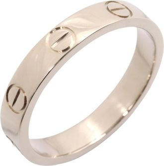 Cartier Silver White Gold (18K) Band Ring (Pre-Owned)
