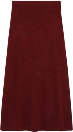 Max Mara Kasjmiermix Rok - Dames - Midirokken - Bruin - XS - Kasjmier - Rokken