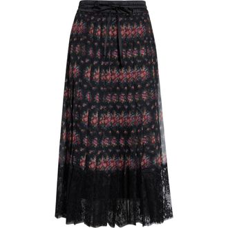 Dolce & Gabbana Floral Chiffon A-Line Midi Skirt in Mazzolini Fiori Fner at Nordstrom, Size 10 Us