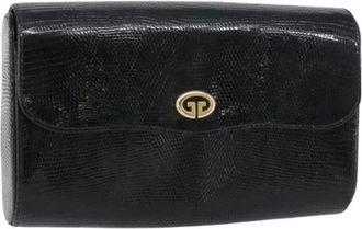 Gucci Pre-owned Clutches, female, Black, Size: ONE SIZE Pre-owned Leather Clutch