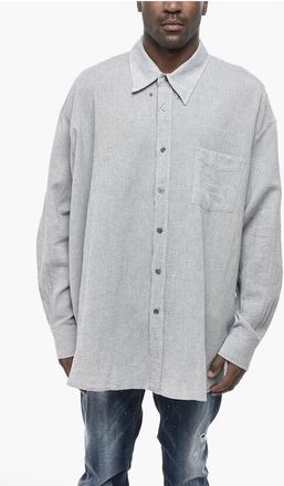 Our Legacy Cotton and Linen Button-Down Shirt size 52