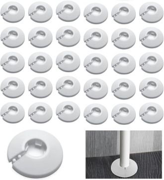 OEM 30 Piezas De Cubiertas De Tuber&iacute;a, Roseta Simple Para Tuber&iacute;a De Calefacci&oacute;n, Roseta De Pl&aacute;stico, Cubierta De Tuber&iacute;a, Cubierta De Tuber&iacute;a, Roseta Sim