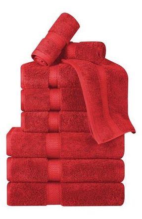 Superior Egyptian Cotton 9-Piece Towel Set in Red at Nordstrom Rack, Size 9 Piece Set