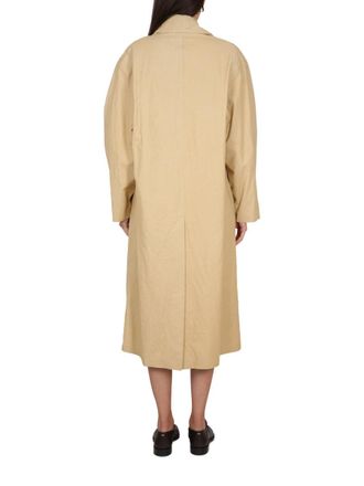 Maison Margiela Utility Style Cotton Blend Trench Coat - Beige