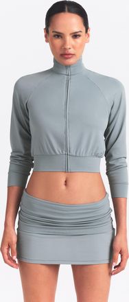 Nike Womens SKIMS Airy Track Jacket in Blue | ZUZUP9516W-PCF