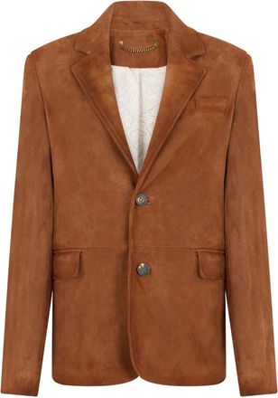Golden Goose Blazer Robyn in camoscio - - Jackets - Donna - Marrone - M