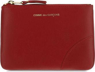Comme Des Gar&ccedil;ons Rode Leren Portemonnee - Dames - Portefeuilles - Rood - ONE Size - Leer - Accessoires