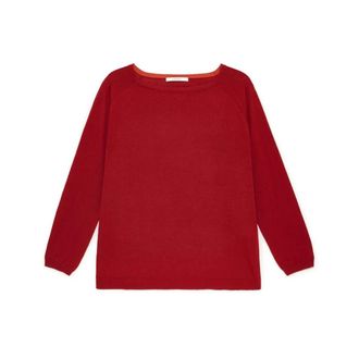Maliparmi Colours of the World Knit - Dames - Ronde hals truien - Rood - XS - Wol - Truien & Vesten