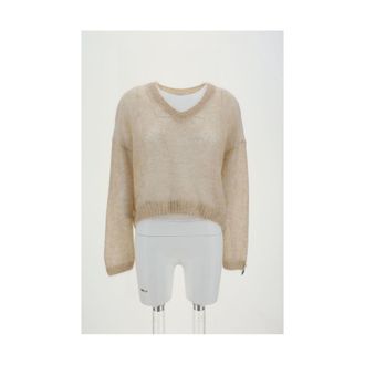 Brunello Cucinelli Beige Mohair Womens Sweatshirt