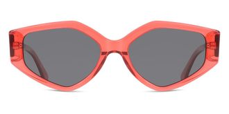 SmartBuy Collection Geometric Full Rim Plastic Mens Prescription Sunglasses Red Size 56 - SmartBuy Collection
