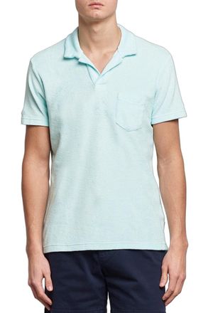 Orlebar Brown Cotton Terry Polo - Blue