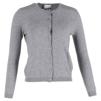 Red Valentino RED Valentino Buttoned Cardigan in Grey Wool