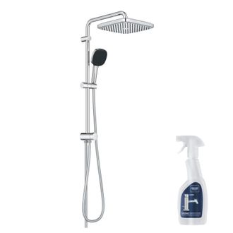 GROHE Columna De Ducha Grohe Vitalio Comfort 250 Con Desviador Manual Cromado + Limpiador Grohclean