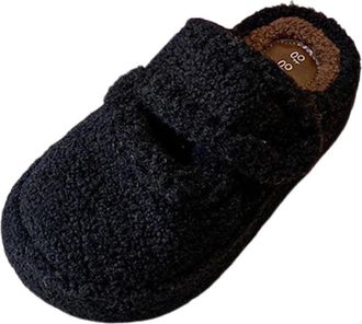 Generic Black Ladies Everyday Half Slippers with Thick Bottom and Letter Accent for Indoor and Outdoor Use Secure Fit