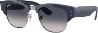 Ray-Ban RB0316S Mega Clubmaster Polarized 136678 Mens Sunglasses Blue Size 53